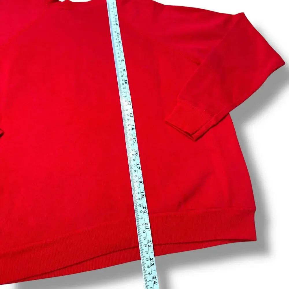 VTG 80/90s Coca-Cola Classic Sweathsirt Puff Print Size M Red Catch the Wave Y2K - Picture 9 of 10